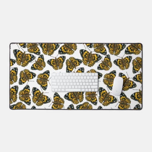 Gemäldetes Schmetterlingsmuster Schreibtischunterlage (Tastatur & Maus)