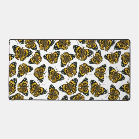 Gemäldetes Schmetterlingsmuster Schreibtischunterlage (Vorderseite)