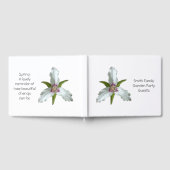 Gemäldetes Trillium Spring Wildblume Gästebuch (Voll)
