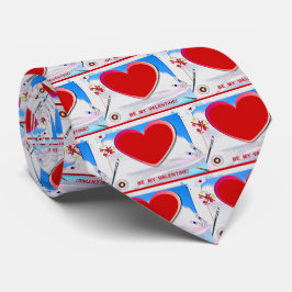 Gemäldetes Valentinherz Hinzufügen Ihres Fotos Krawatte