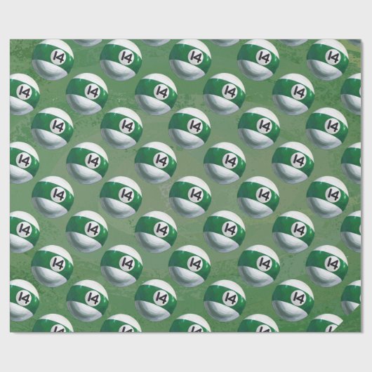 Gemalt 14-Ball-Muster Geschenkpapier (Flach)