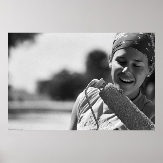 Gemalt Gecko Poster (Vorne)