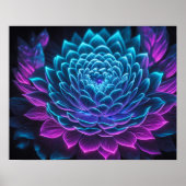 Gemalt in Blume 5:4 Poster (Vorne)