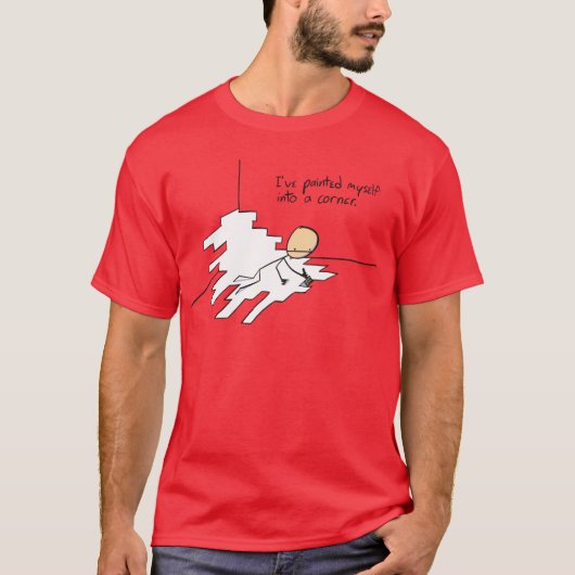 Gemalt in eine Ecke T-Shirt (Vorderseite)