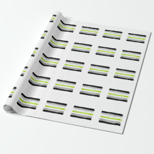 GEMALTE AGENDER-STOLZFARBE GESCHENKPAPIER