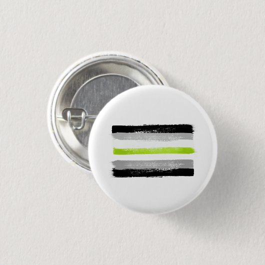 GEMALTE AGENDER-STOLZFLAGGE BUTTON (Vorne & Hinten)