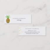 Gemalte Ananas Mini Visitenkarte (Vorne/Hinten)