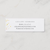 Gemalte Ananas Mini Visitenkarte (Rückseite)