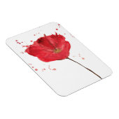 Gemalte Aquarell-Mohnblume 2 Magnet (Rechte Seite)