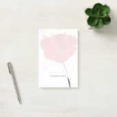 Gemalte Aquarell-Mohnblume 2 Post-it Klebezettel (Büro)