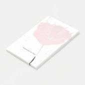 Gemalte Aquarell-Mohnblume 2 Post-it Klebezettel (angewinkelt)