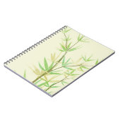 Gemalte Aquarellkarte mit wildem stilisiertem Notizblock (Linke Seite)