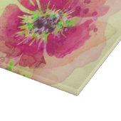 Gemalte Aquarellmohnblumen 2 Schneidebrett (Ecke)
