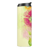 Gemalte Aquarellmohnblumen 2 Thermosbecher (Nach links gedreht)