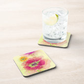 Gemalte Aquarellmohnblumen 2 Untersetzer (Rechte Seite)