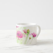 Gemalte Aquarellmohnblumen 3 Espressotasse (Vorderseite Rechts)