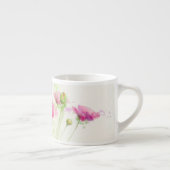 Gemalte Aquarellmohnblumen 3 Espressotasse (Rechts)