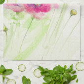 Gemalte Aquarellmohnblumen 3 Handtuch (Gefaltet)