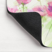 Gemalte Aquarellmohnblumen 3 Mousepad (Ecke)