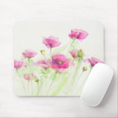Gemalte Aquarellmohnblumen 3 Mousepad (Mit Mouse)
