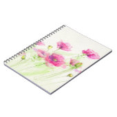 Gemalte Aquarellmohnblumen 3 Notizblock (Linke Seite)