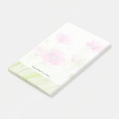 Gemalte Aquarellmohnblumen 3 Post-it Klebezettel (angewinkelt)