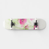 Gemalte Aquarellmohnblumen 3 Skateboard (Horizontal)
