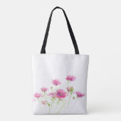 Gemalte Aquarellmohnblumen 3 Tasche (Rückseite)