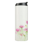 Gemalte Aquarellmohnblumen 3 Thermosbecher (Nach links gedreht)