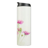 Gemalte Aquarellmohnblumen 3 Thermosbecher (Nach rechts gedreht)
