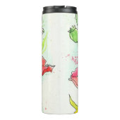 Gemalte Aquarellmohnblumen Thermosbecher (Rückseite)