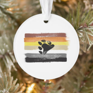 GEMALTE BÄR-STOLZFLAGGE UND SYMBOL ORNAMENT