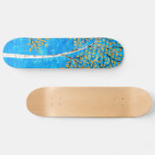 gemalte Bäume Skateboard (Horizontal)