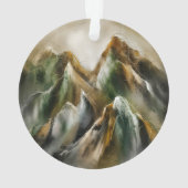 Gemalte Berge Ornament (Rückseite)