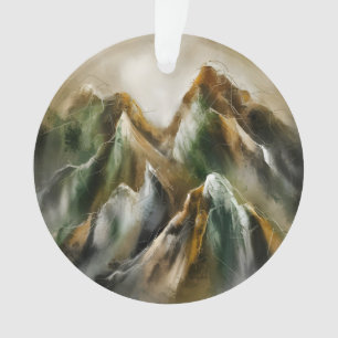 Gemalte Berge  Ornament