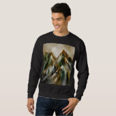 Gemalte Berge Sweatshirt (Vorne ganz)