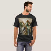 Gemalte Berge T-Shirt (Vorne ganz)