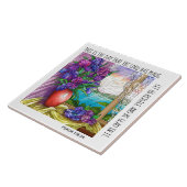 Gemalte Blume, Vers. aus Psalm 118:24 Fliese (Seite)