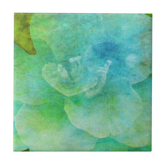Gemalte Blume von Shirley Taylor Fliese (Vorderseite)