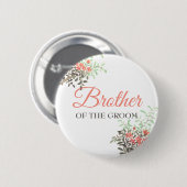 Gemalte Blumen Button (Vorne & Hinten)