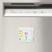 Gemalte Blumen Kunst Magnet (In Situ (Geschirrspüler))