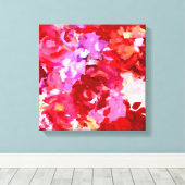 Gemalte Blumen Leinwanddruck (Insitu (Holzboden))