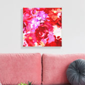 Gemalte Blumen Leinwanddruck (Insitu (Wohnzimmer))