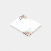 Gemalte Blumen Post-it Klebezettel (angewinkelt)