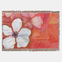 Gemalte Blumen und Wirbel