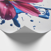 Gemalte Blüte Geschenkpapier (Ecke)