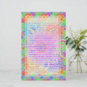 Gemalte Dahlien zeichneten Briefpapier (Stehend Vorderseite)