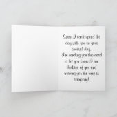 Gemalte Daisys und Tauben-Geburtstags-Karte Karte (Innenseite)