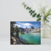 Gemalte Dame am Upper Rae Lake 2 - John Muir Trail Postkarte (Stehend Vorderseite)