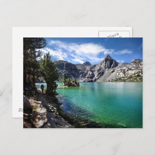 Gemalte Dame am Upper Rae Lake 2 - John Muir Trail Postkarte (Vorne/Hinten)